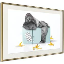 Arkiio Affisch Hungry Gorilla [Poster] 60x40 Poster